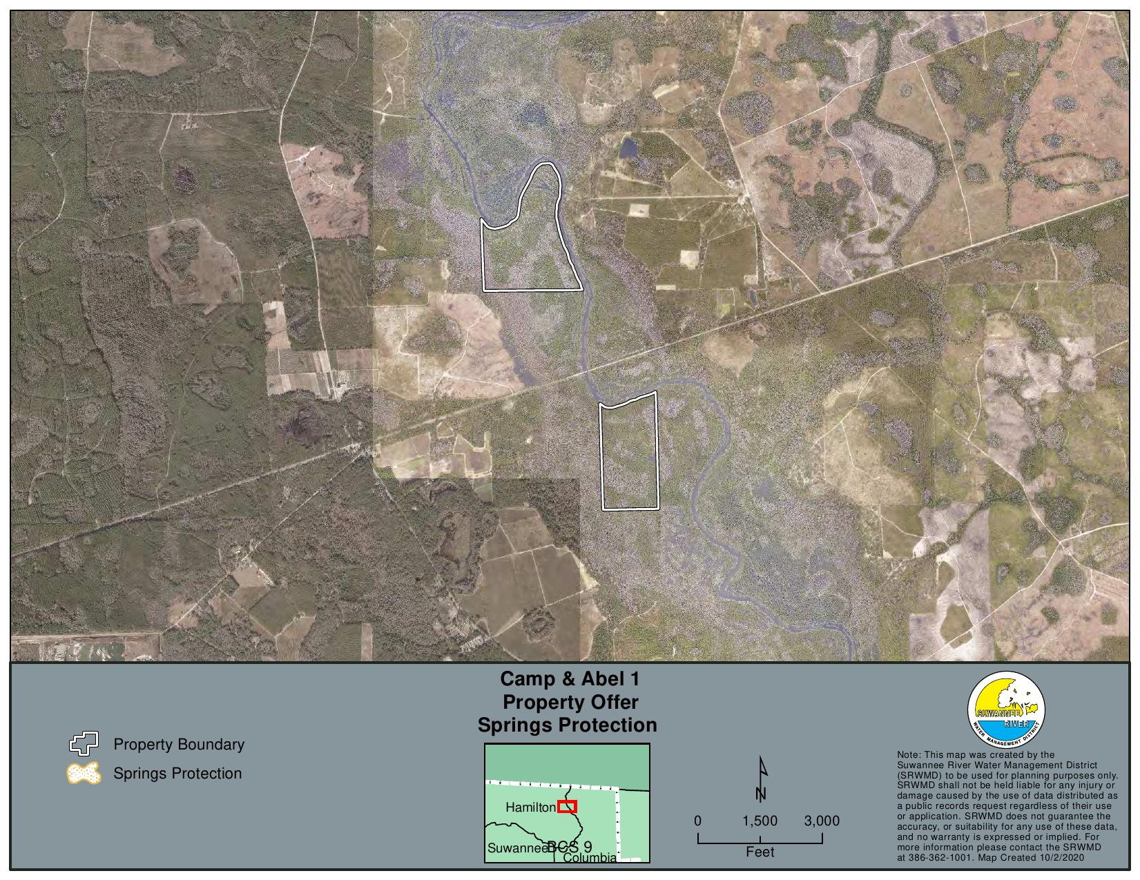 Springs Protection Map