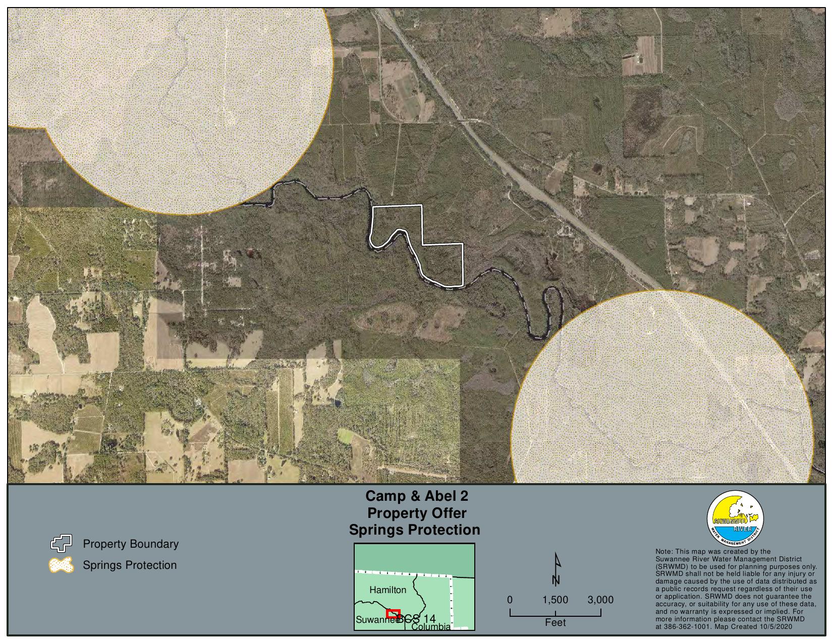 Springs Protection Map