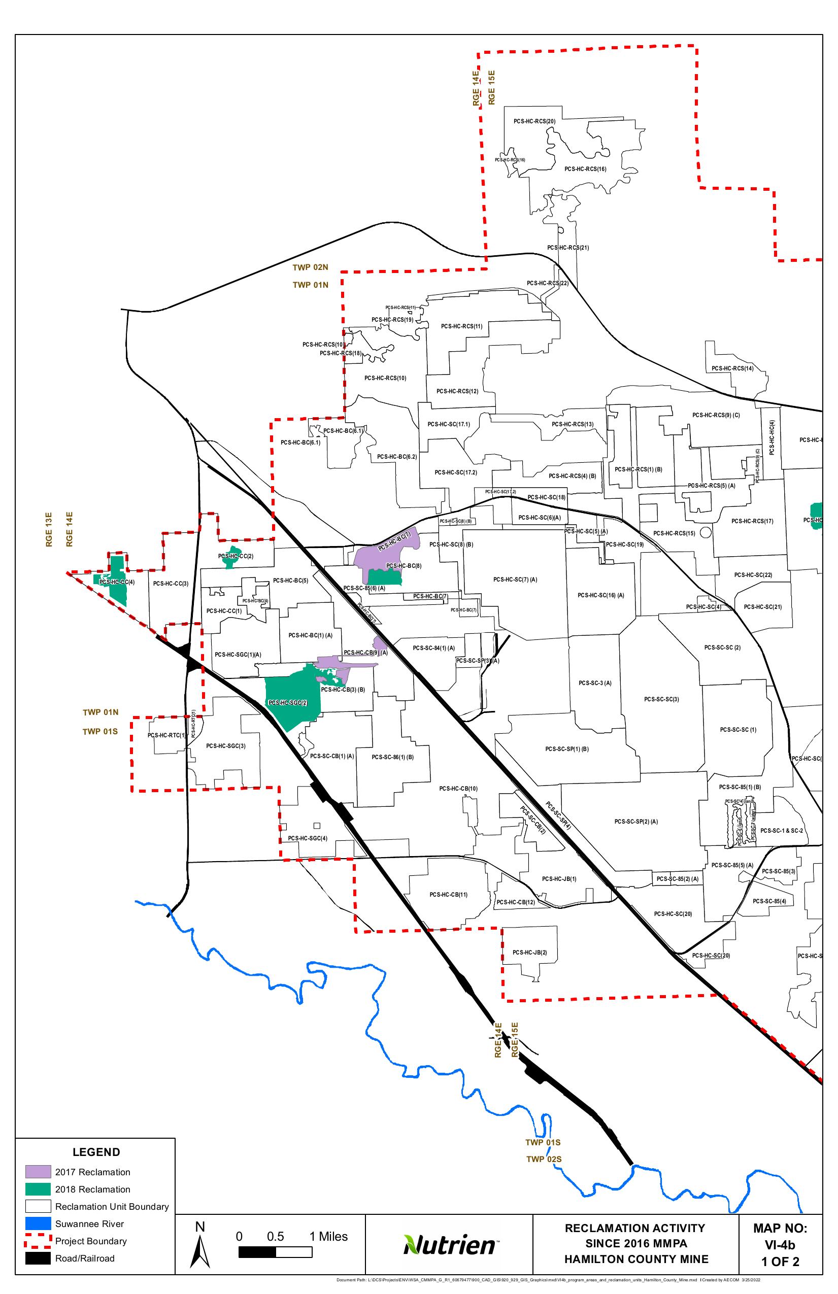 Reclamation Activity since 2019 MMPA Hamilton County Mine (1 of 2)