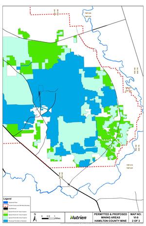 [Permitted and Propsoed Mining Areas, Hamilton County Mine (2 of 2)]