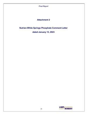 [Attachment 2 Nutrien-White Springs Phosphate Comment Letter dated January 13, 2023]