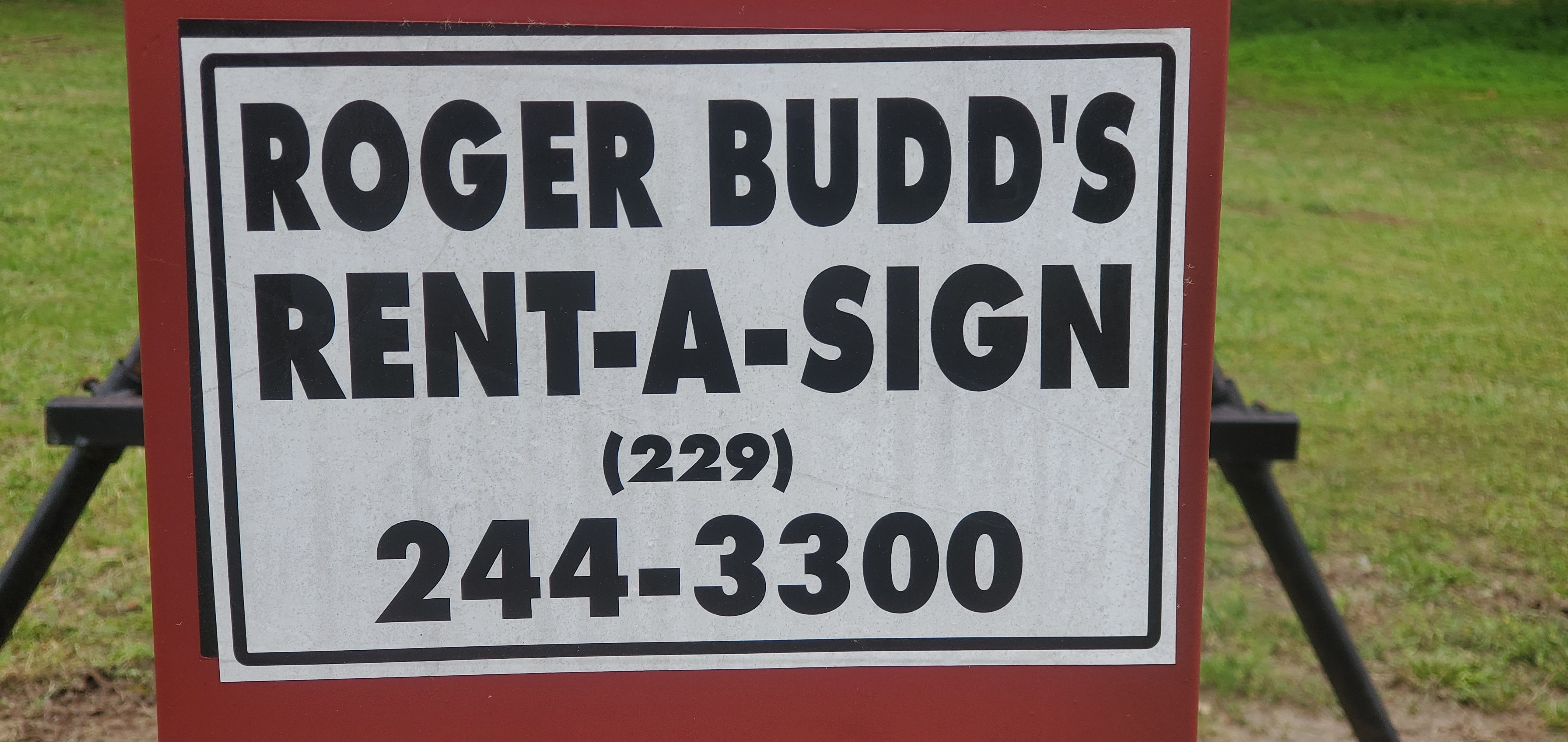 Roger Budd's Rent-A-Sign, Two Mile Branch, 2023-03-29, 15:54:37, 30.8673209, -83.2864960