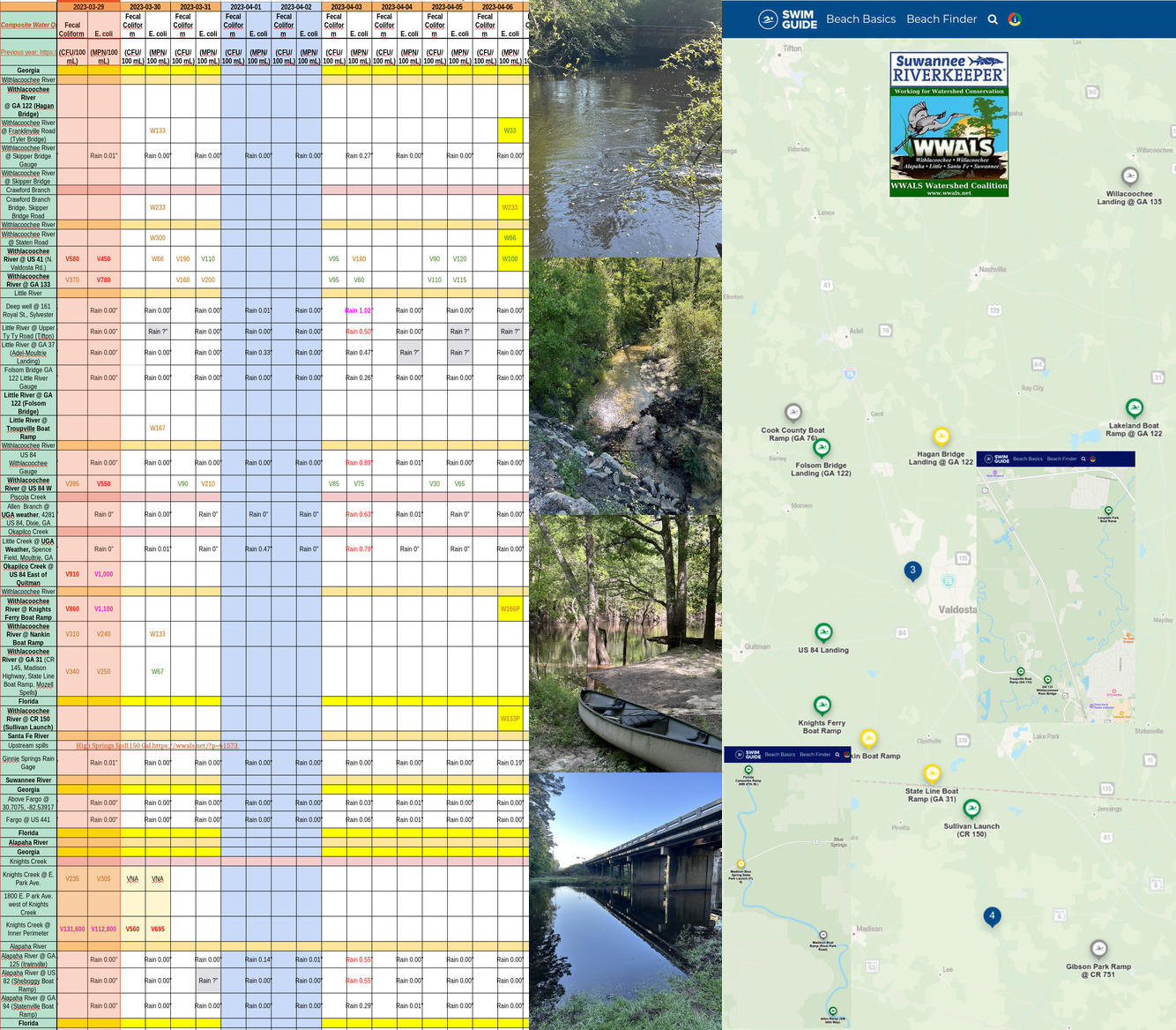 [Chart, River, Swim Guide Map 2023-04-06]