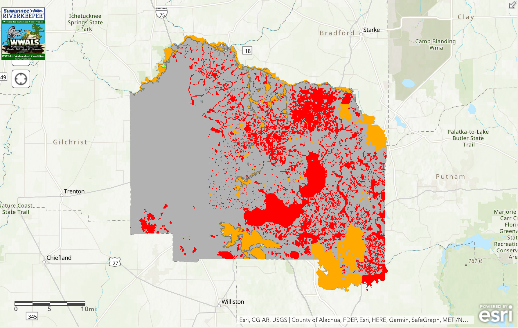 Alachua County Flood Map 2023-04-11