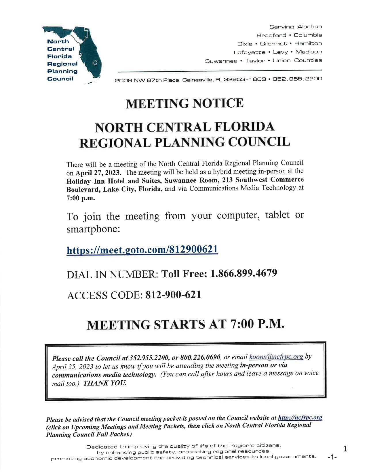 Meeting Notice