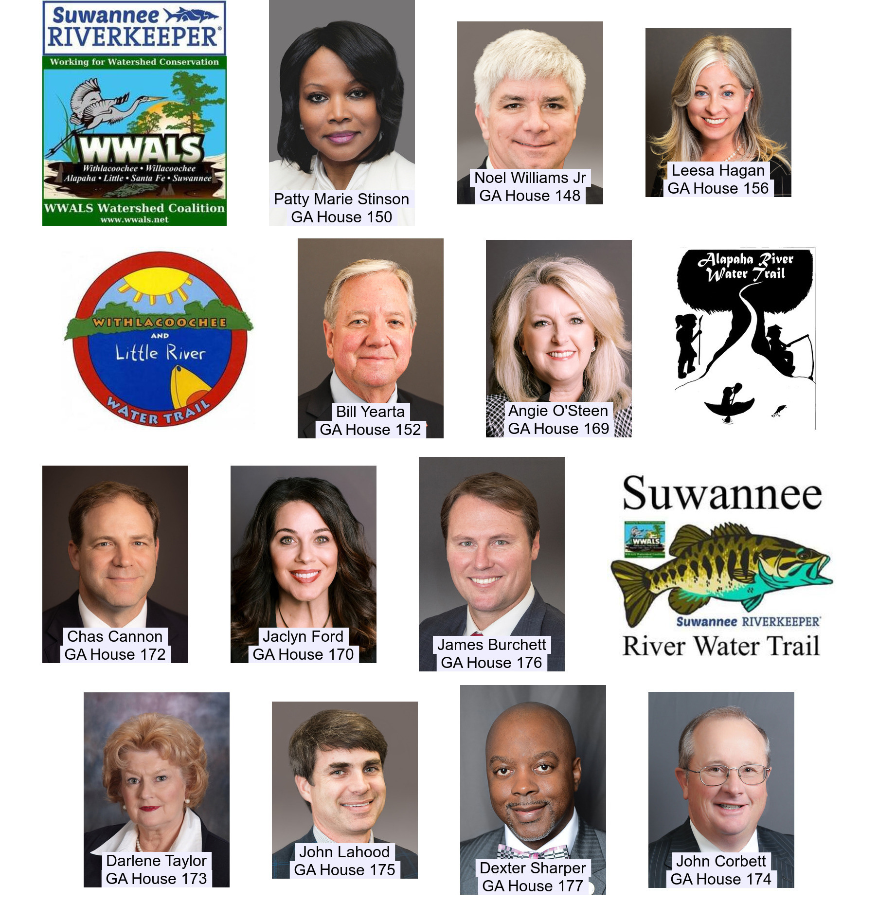 Georgia House members from the Suwannee River Basin