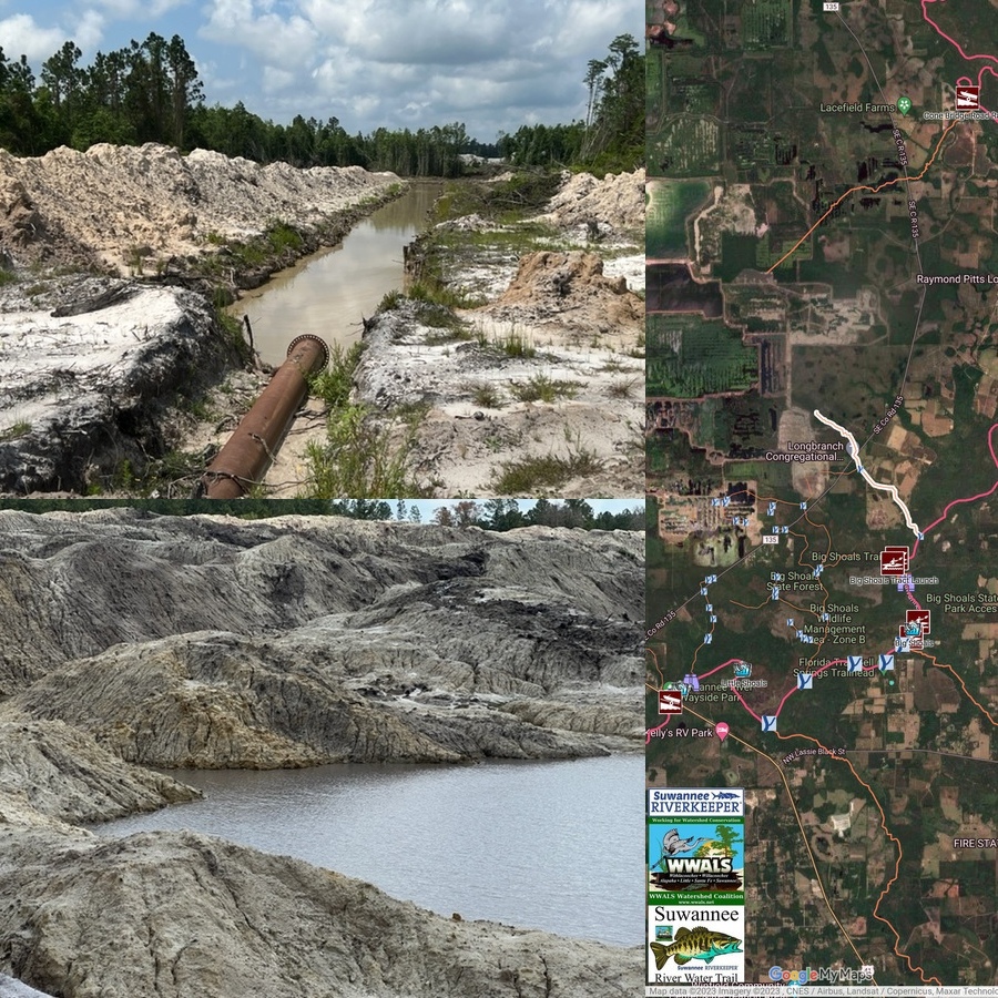 Inside the Nutrien phosphate mine, Hamilton County, Florida