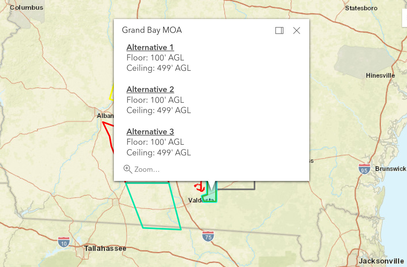 Grand Bay MOA: Created around Lakeland, south on GA 135 in the Alapaha River Basin