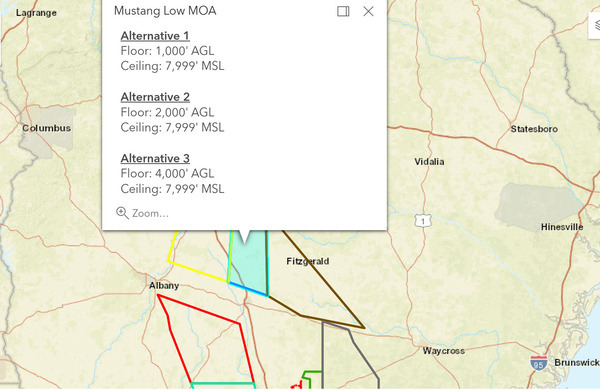 Mustang Low MOA: East of Ashburn in the Alapaha and Altamaha River Basins