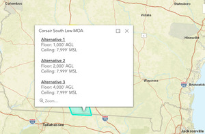 [Corsair South Low MOA: Between Thomasville and Valdosta through QUitman in the Ocholockonee and Withlacoochee River Basins]