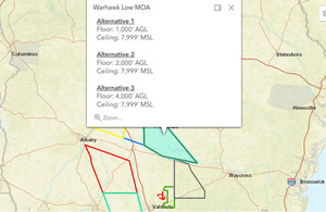 [Warhawk Low MOA: Around Fitzgerald, in the Alapaha, Satilla, and Altamaha River Basins]