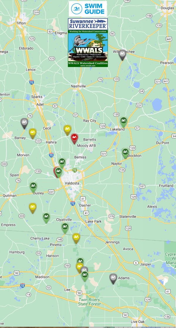 [Map: Bad Franlinville, Withlacoochee River, and Troupville, Little River 2023-05-18]