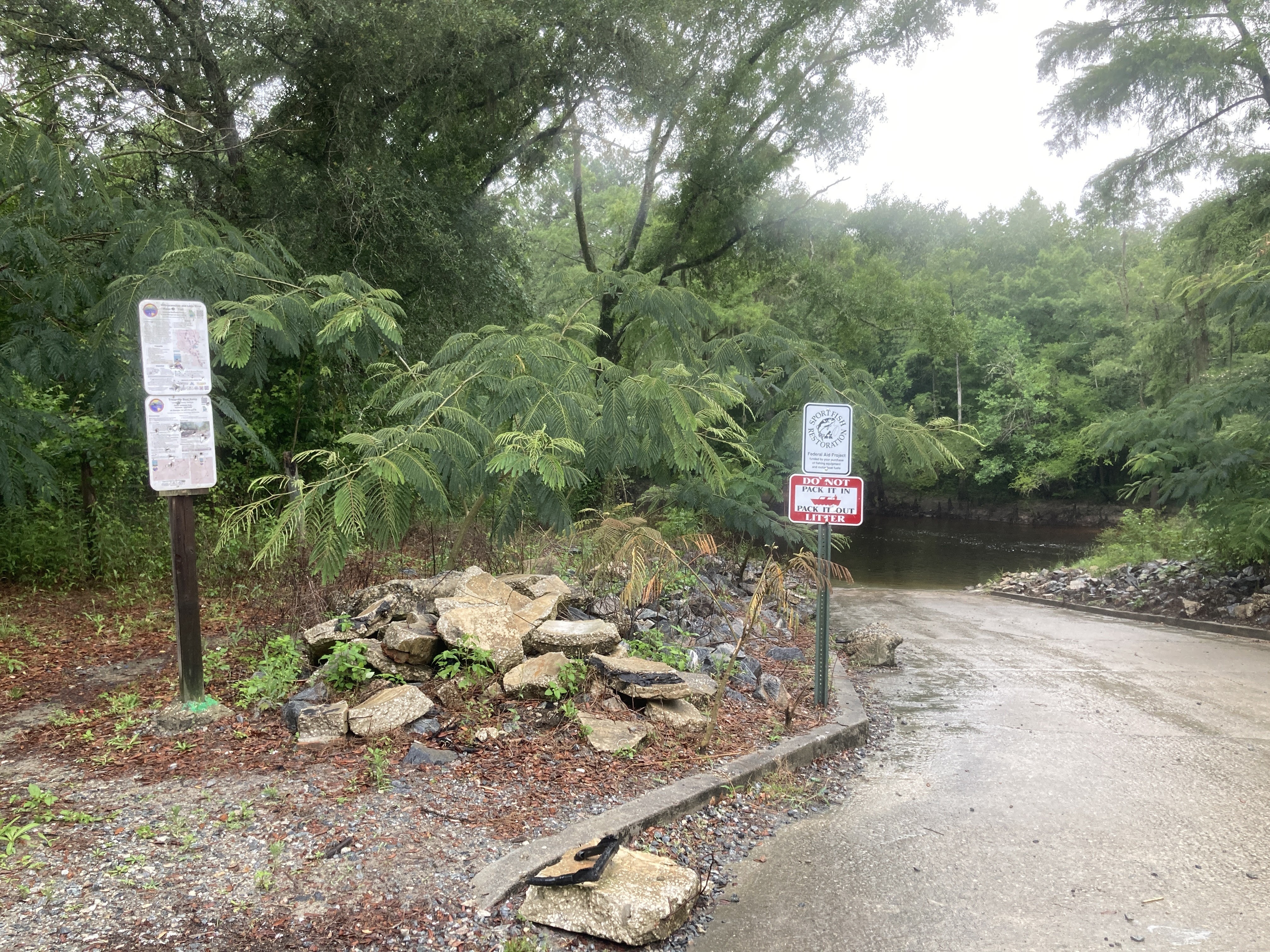 Troupville Boat Ramp, Little River --GQ