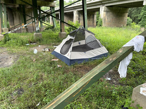 [Tent, US 41 Landing, Withlacoochee River @ North Valdosta Road 2023-06-01]