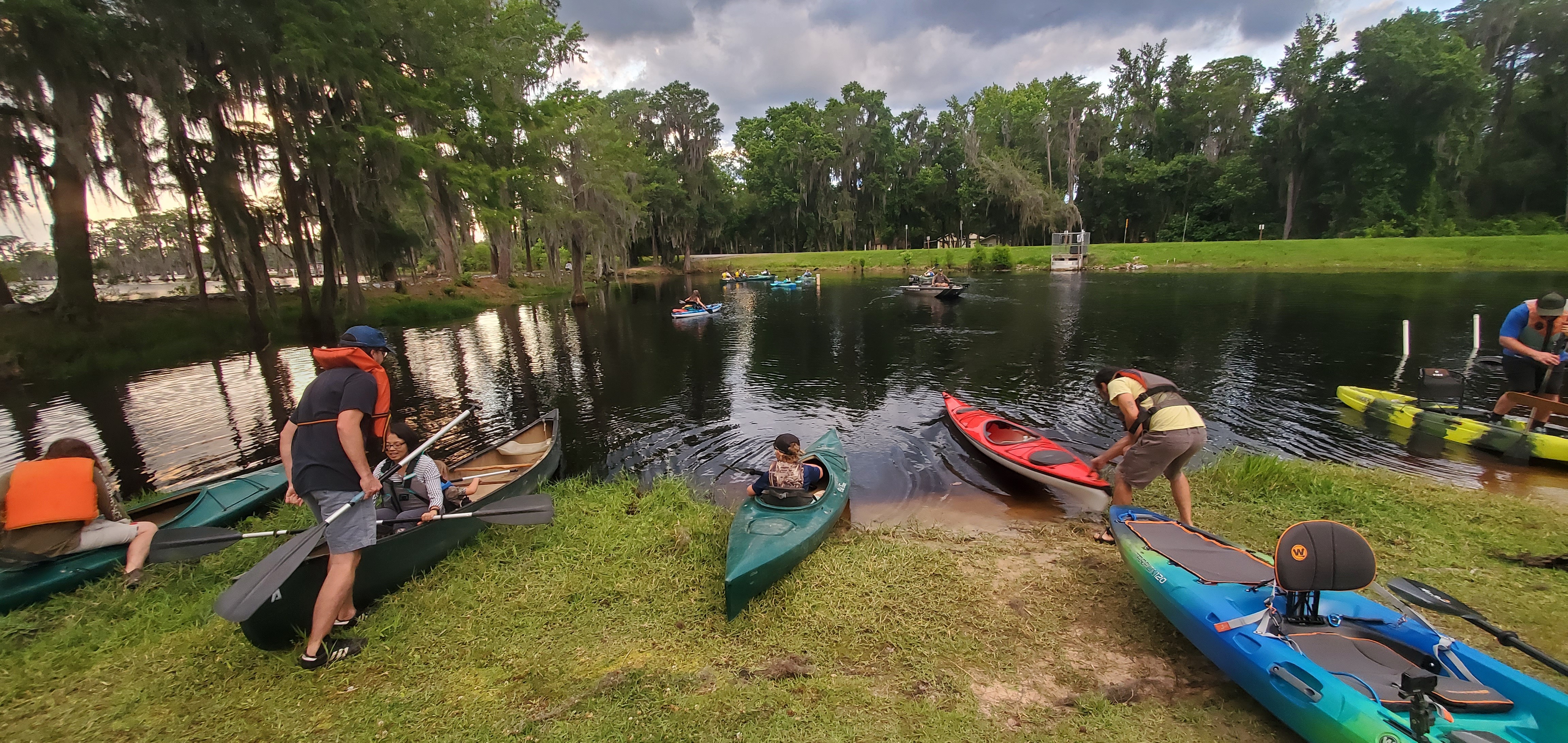 Boats into the water