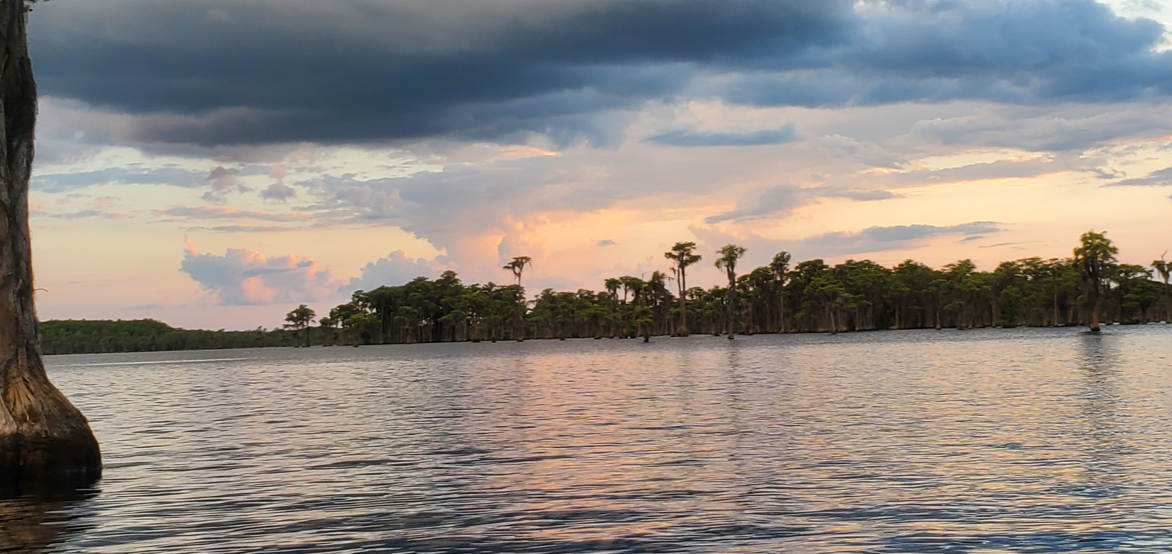 Distant thundercloud