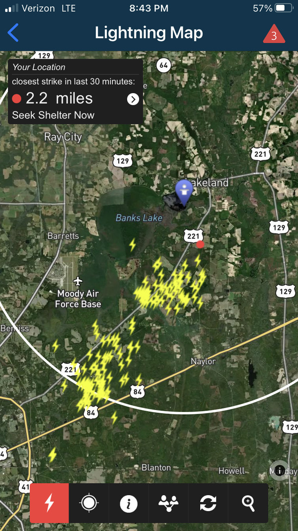 Lightning map --Gretchen Quarterman