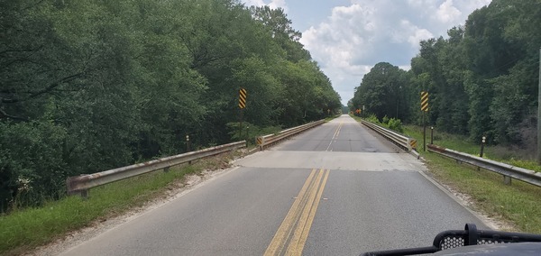 [Clyattville-Nankin Road Withlacoochee River Overflow 2 Bridge, 2023:06:08 13:01:38, 30.6780981, -83.3903568]