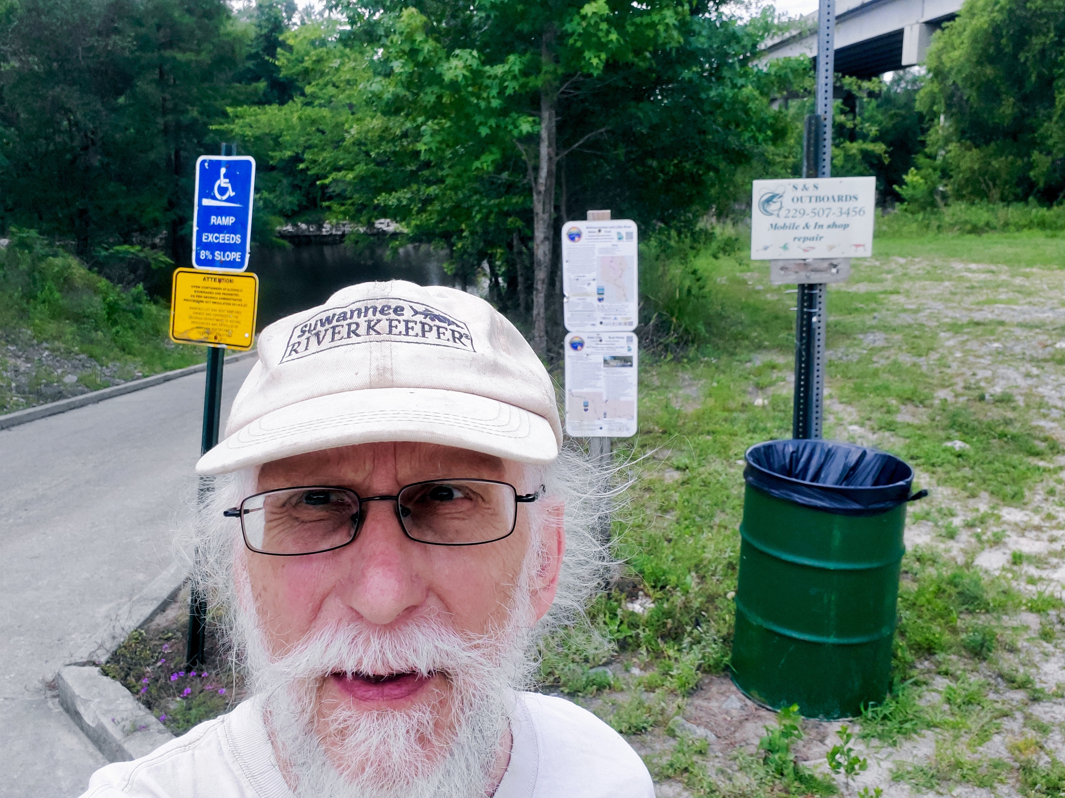 Signs, State Line Boat Ramp, Withlacoochee River 2023-06-08, 2023:06:08 12:26:29, 30.6358524, -83.3109628