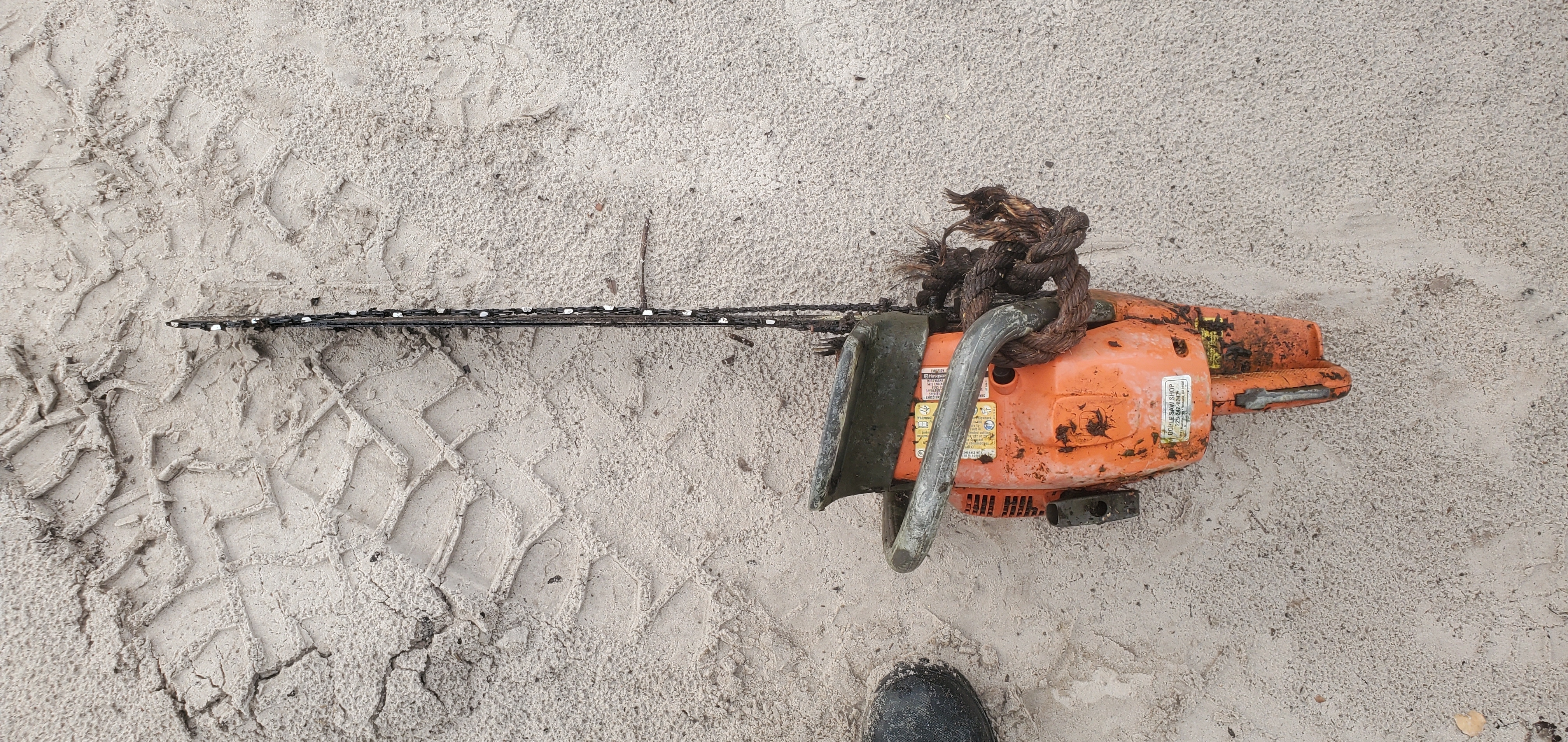 Top view, retrieved chainsaw, 17:45:27, 30.6820610, -82.5601590