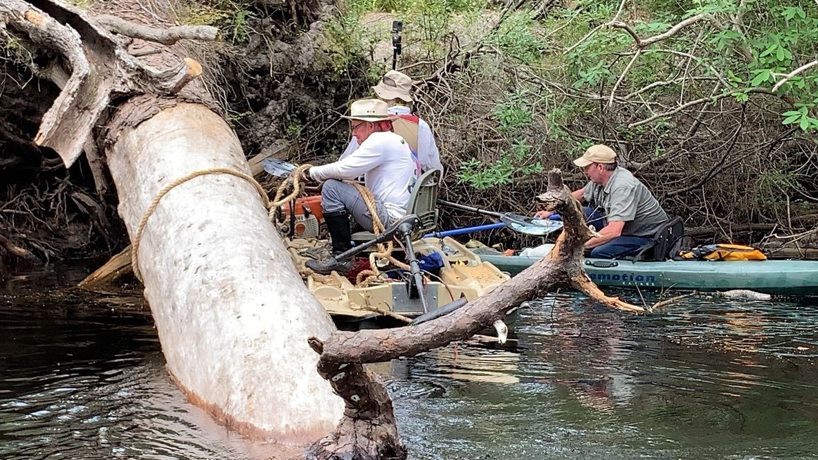 TJ sawing Duck and Float Under, jsq, Phil Royce --Shirley Kokidko