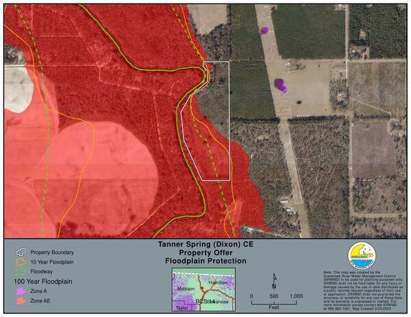 SRWMD Floodplain Protection Map