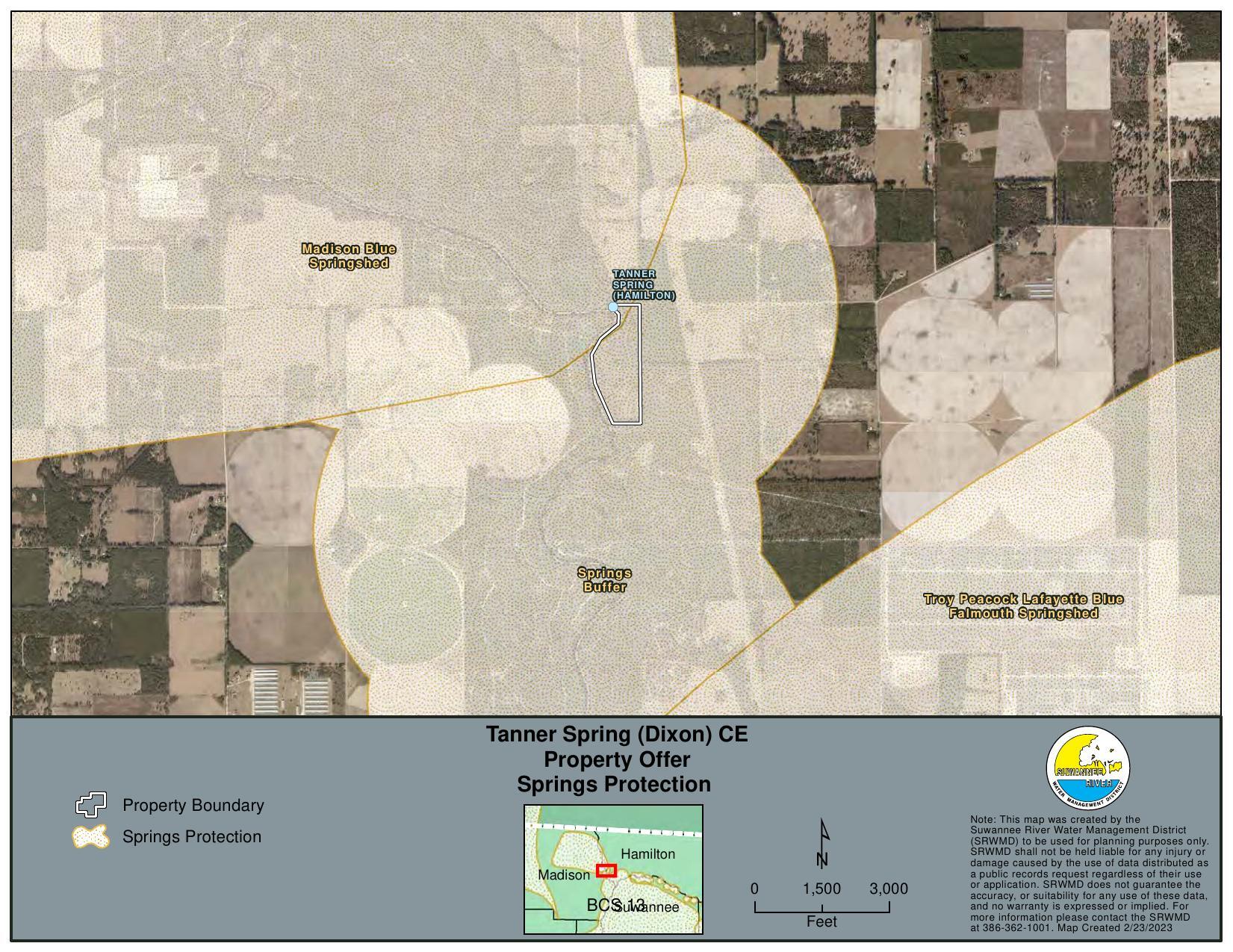 SRWMD Springs Protection Map