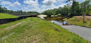 [Alapaha River too high to work on the Lakeland Boat Ramp 2023-06-20]