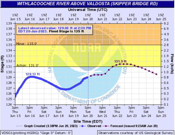 [Skipper Bridge Withlacoochee River Gauge]