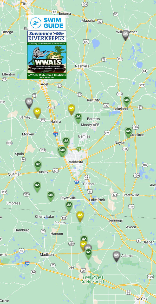 [Map: OK Withlacoochee River and Sugar Creek 2023-06-25]