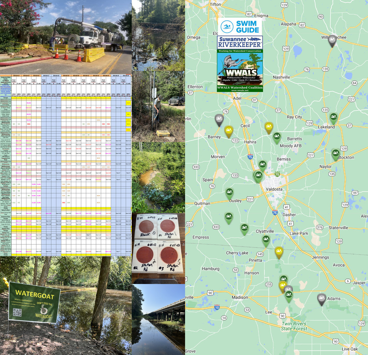 Chart, River, Swim Guide Map 2023-06-25