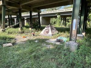 [Tent, US 41 Landing, Withlacoochee River @ North Valdosta Road 2023-07-06]