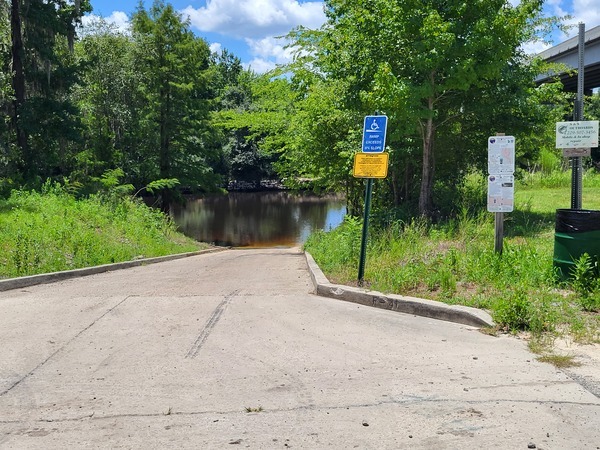 State Line Boat Ramp Sign, Withlacoochee River @ Madison Highway 2023-07-13