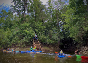 [Lounging at Hardee Spring outflow --Shirley Kokidko]