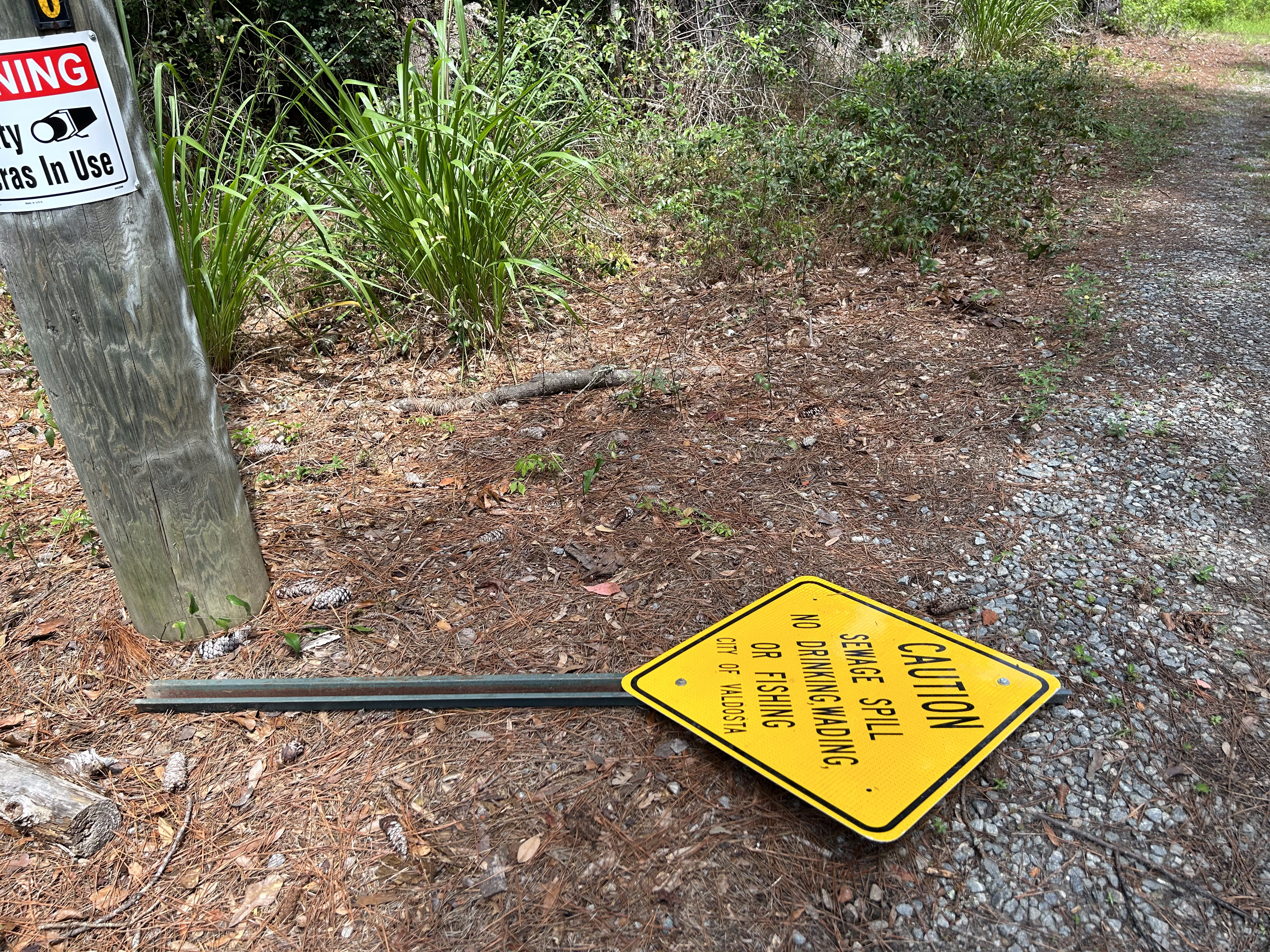 Sugar Creek Sign, Withlacoochee River @ Gornto Road 2023-08-01