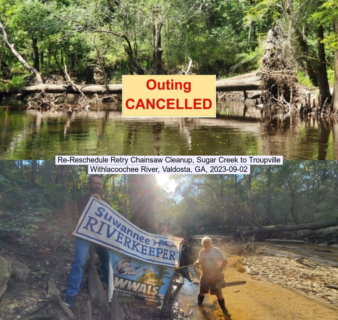 [IG: Cancelled due to river flood levels after Hurricane Idalia]