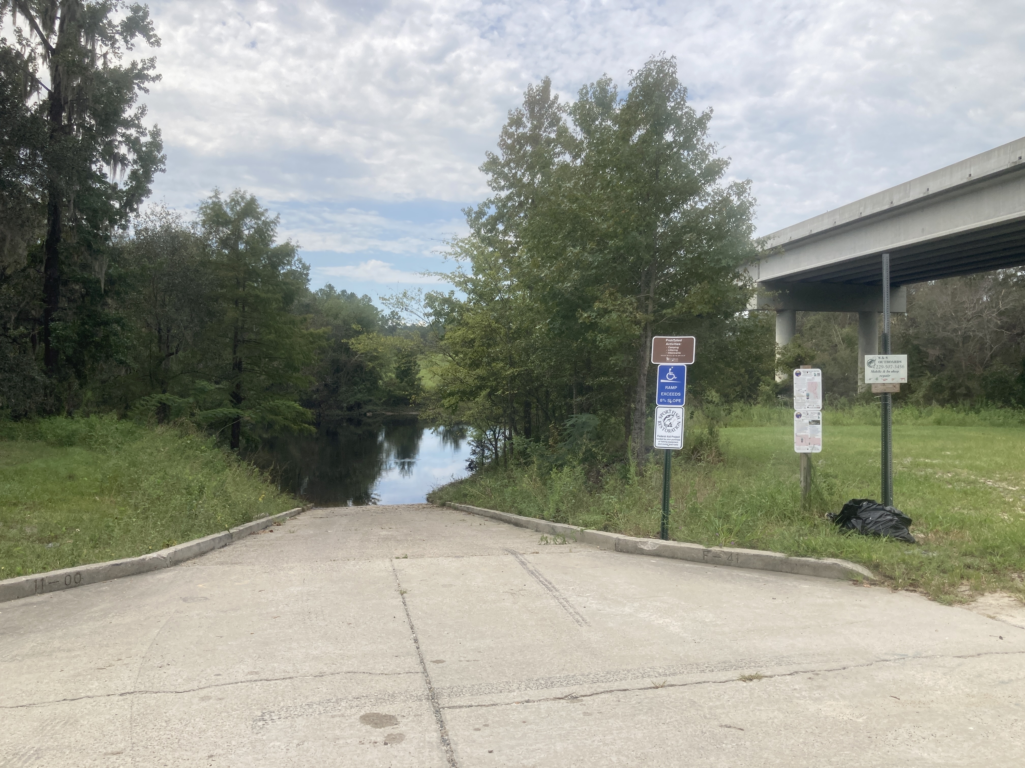 State Line Boat Ramp, Withlacoochee River @ Madison Highway 2023-09-07