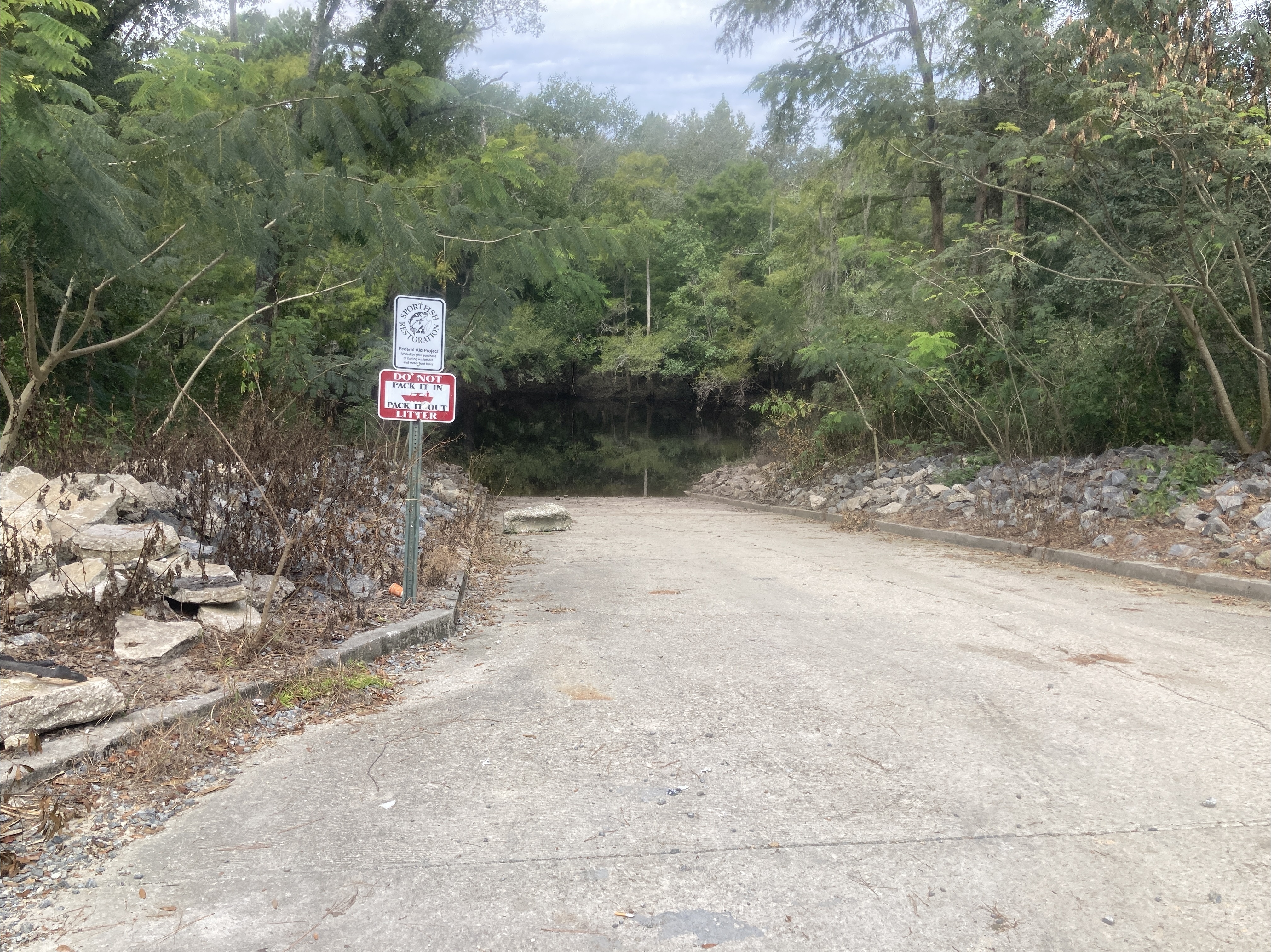 Troupville Boat Ramp upstream, Little River @ GA 133 2023-09-07