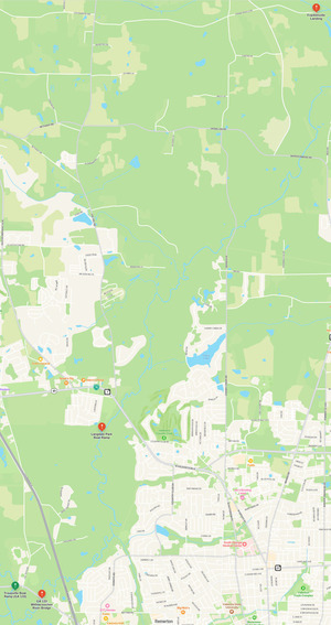 [Map: Filthy upstream Withlacoochee River, Swim Guide 2023-09-07]