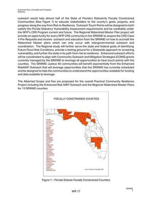 [Figure 1 — Florida Statute Fiscally Constrained Counties]