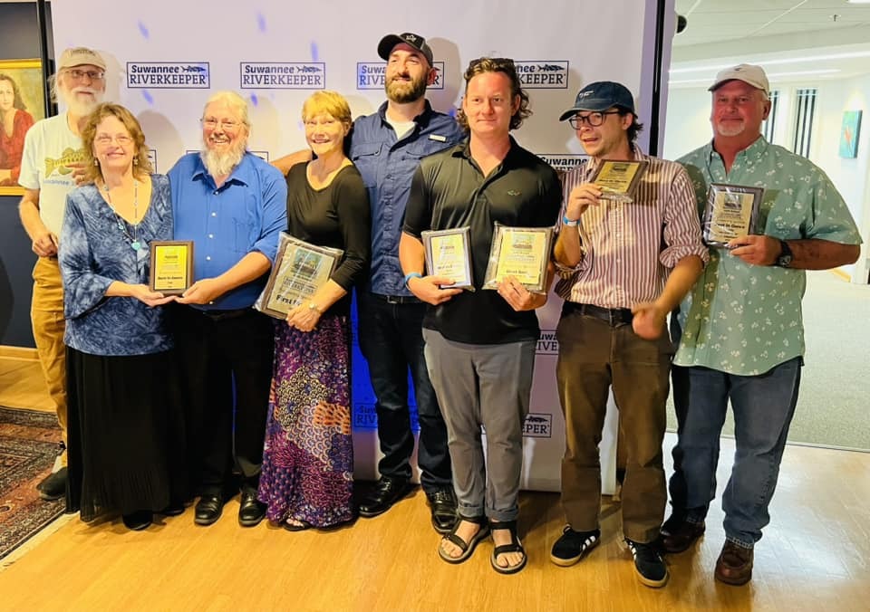 Winners: Suwannee Riverkeeper; Cindy Bear and Franc Robert, Best Folk; Jane Fallon, First Prize; Bacon James, Best from Outside; Kyle Bird Chamberlain and David Rodock, tie for Best from Inside; Chamberlain, Best Blues; Rodock, Best AmeriKinda; Keven Stephenson, Best Country --Chuck Roberts