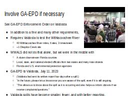 Involve GA-EPD if necessary