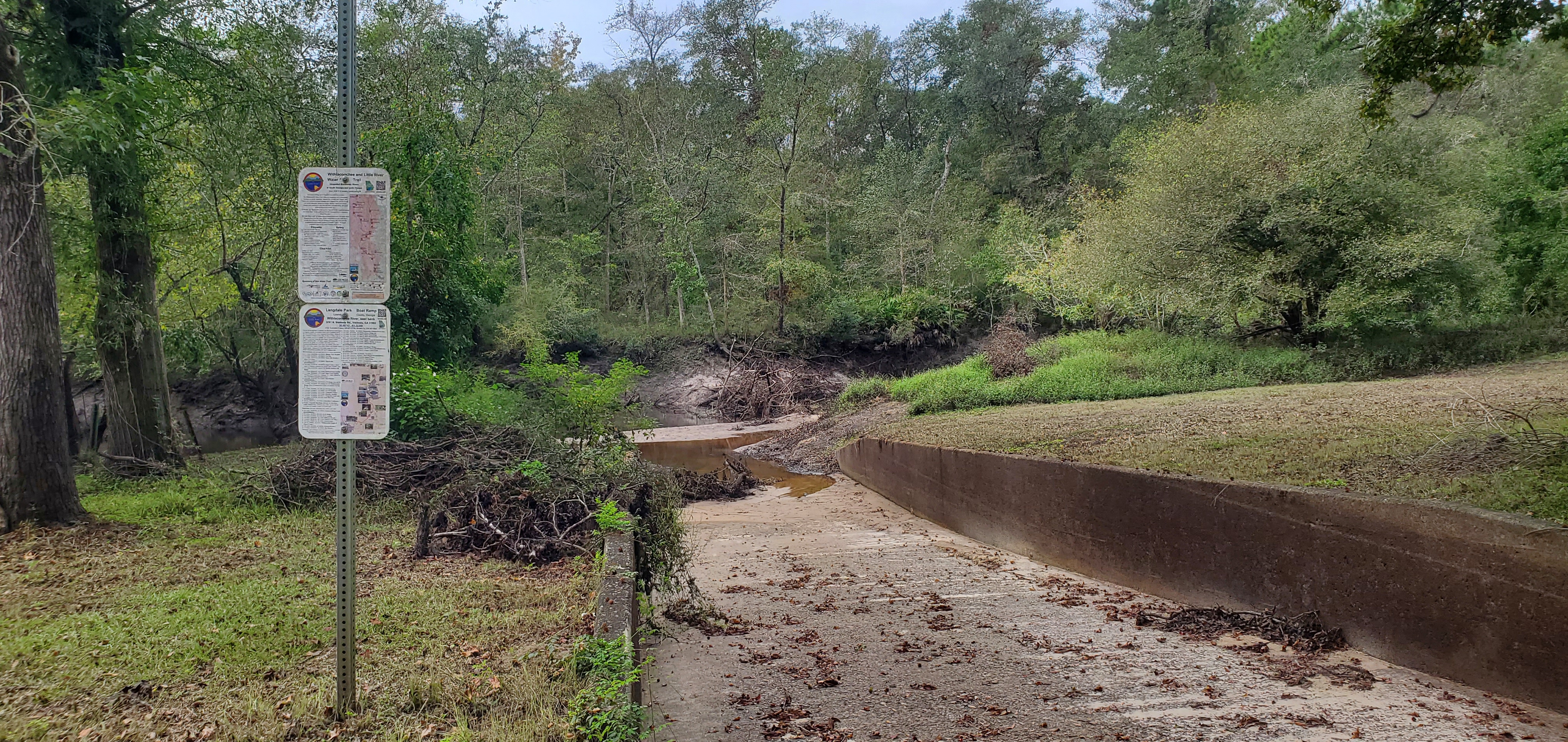 Langdale Park Boat Ramp, Withlacoochee River 2023-09-28, 2023:09:28 12:13:39, 30.8875116, -83.3234582