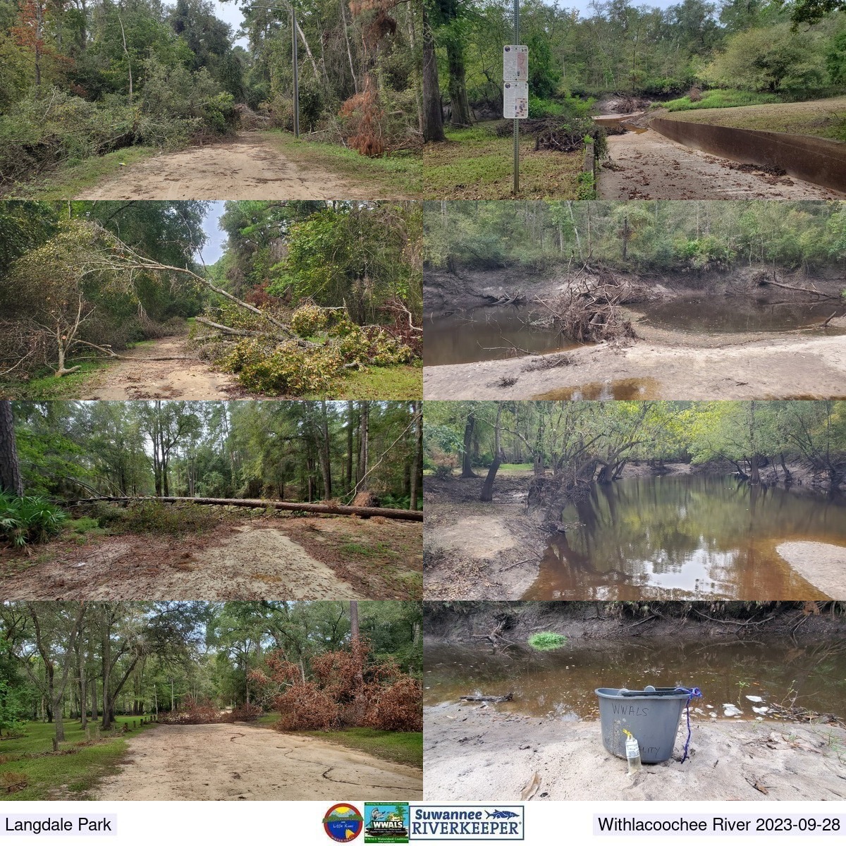 [Deadfalls on Langdale Park entrance road and Withlacoochee River 2023-09-28]