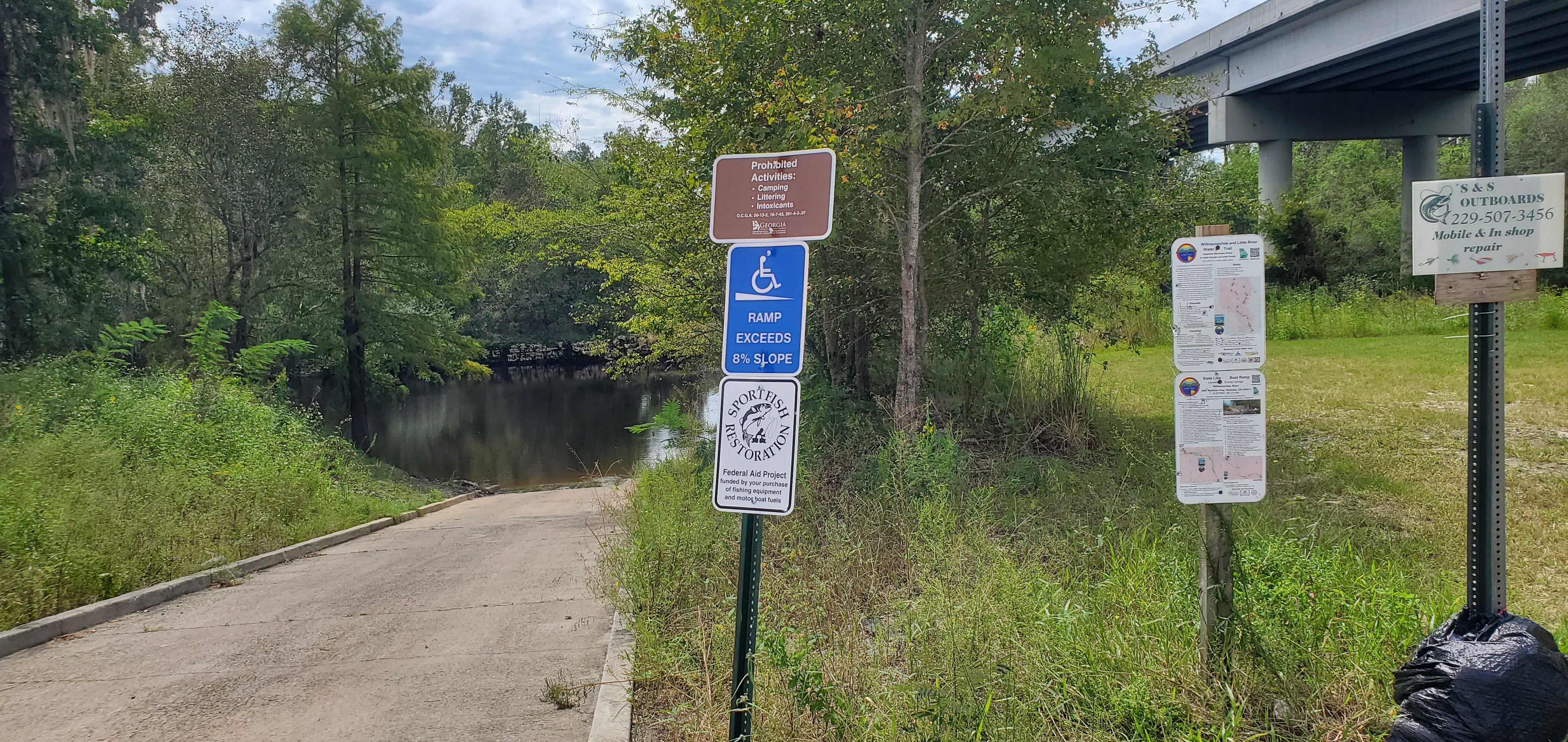 State Line Boat Ramp @ GA 31, Withlacoochee River 2023-09-28, 13:16:25, 30.6359552, -83.3110641