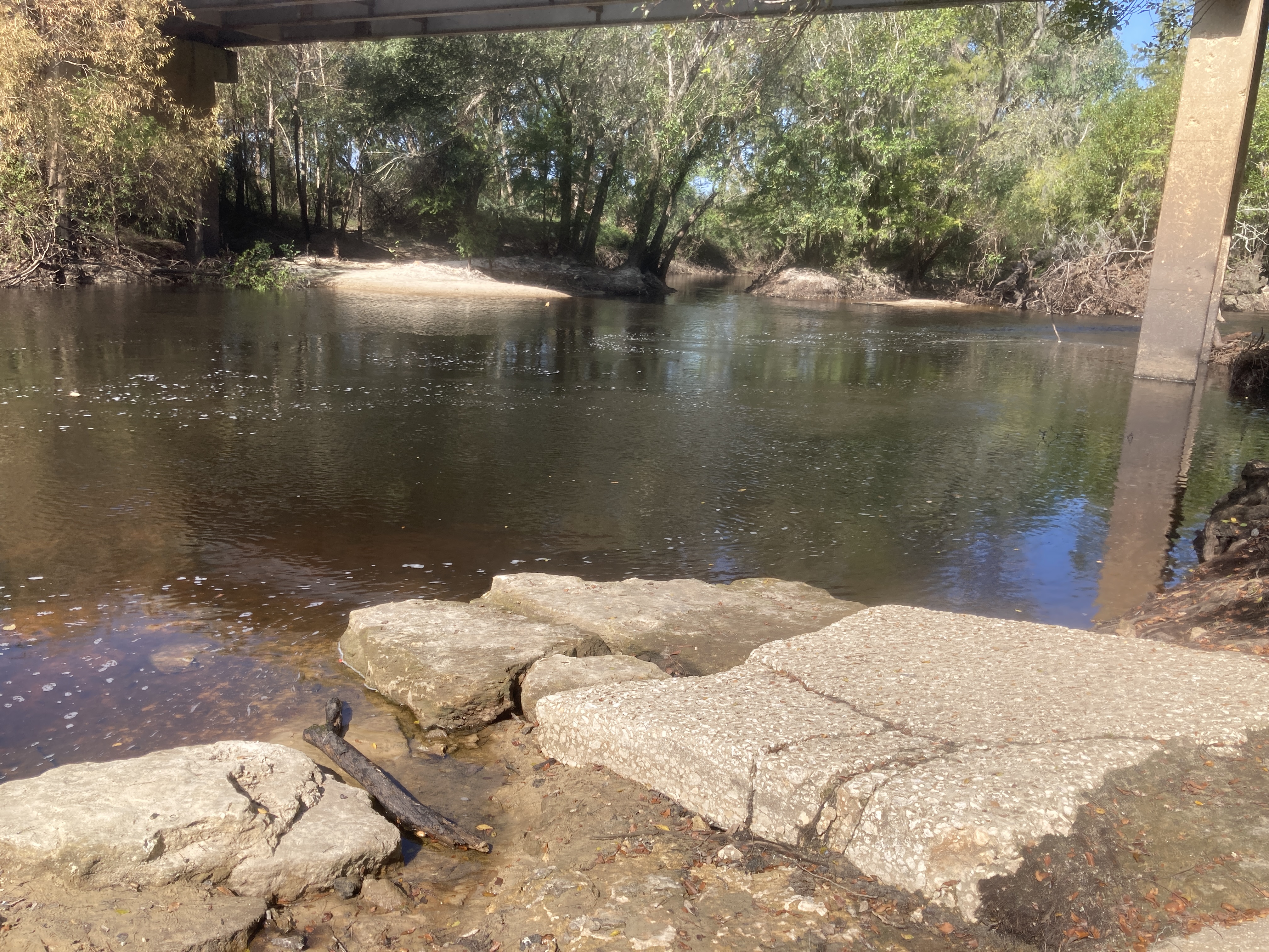 Concrete, Nankin Boat Ramp, Withlacoochee River 2023-10-05