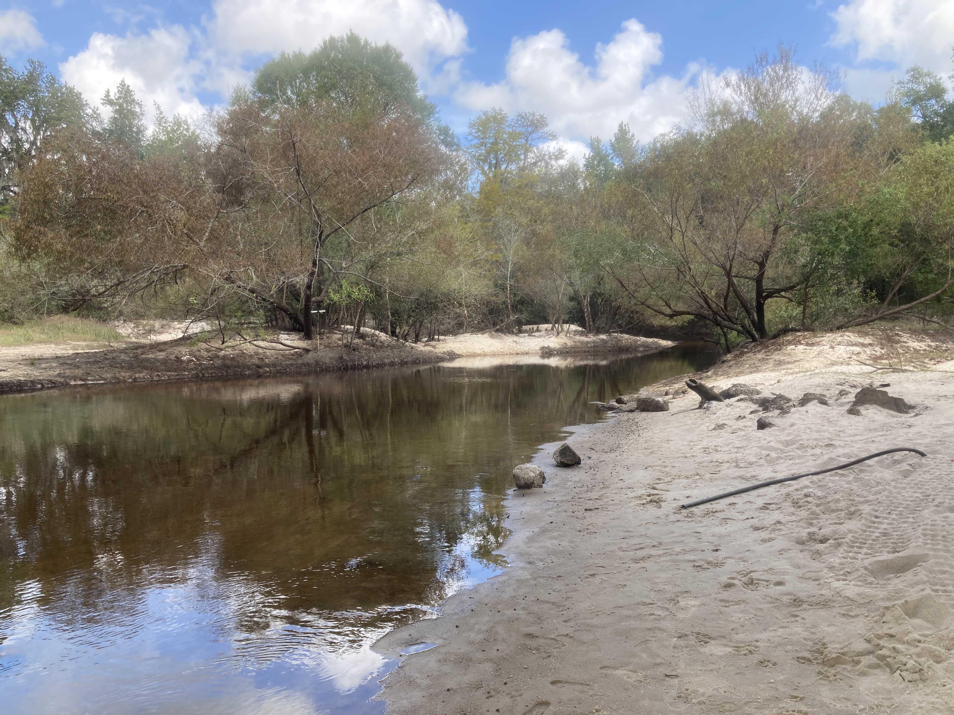 Farther upstream, Folsom Bridge Landing @ GA 122, Little River 2023-10-05