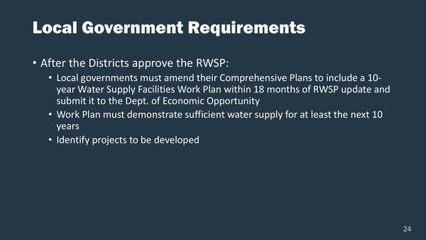 Local Government Requirements