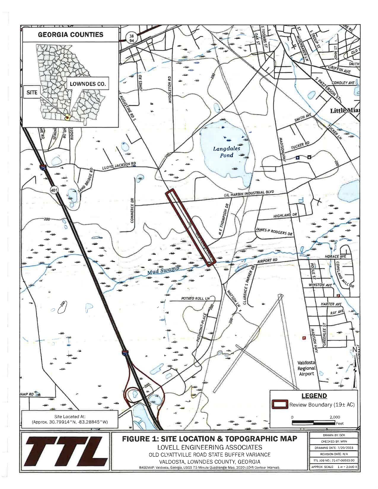 FIGURE 1: SITE LOCATION & TOPOGRAPHIC MAP