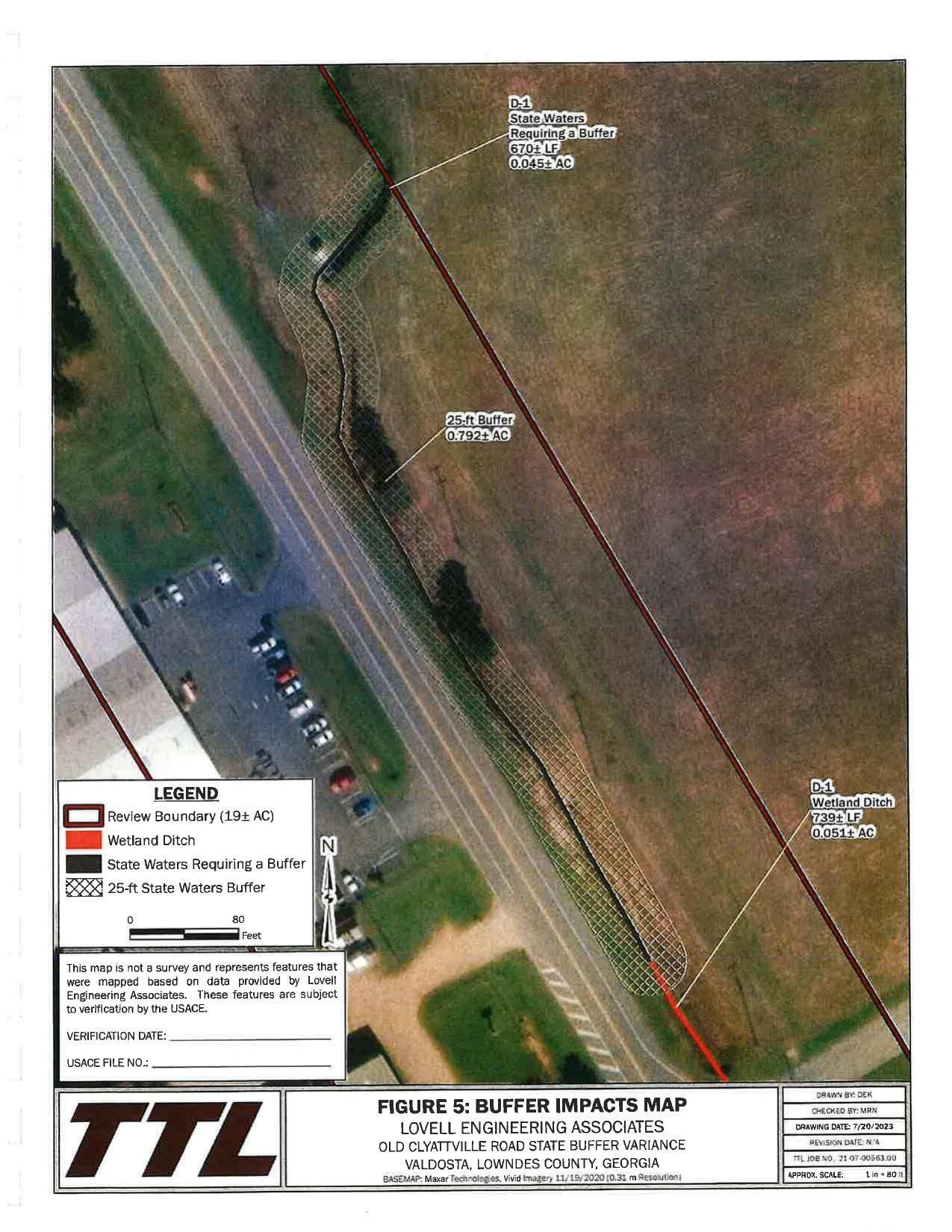 FIGURE 5: BUFFER IMPACTS MAP